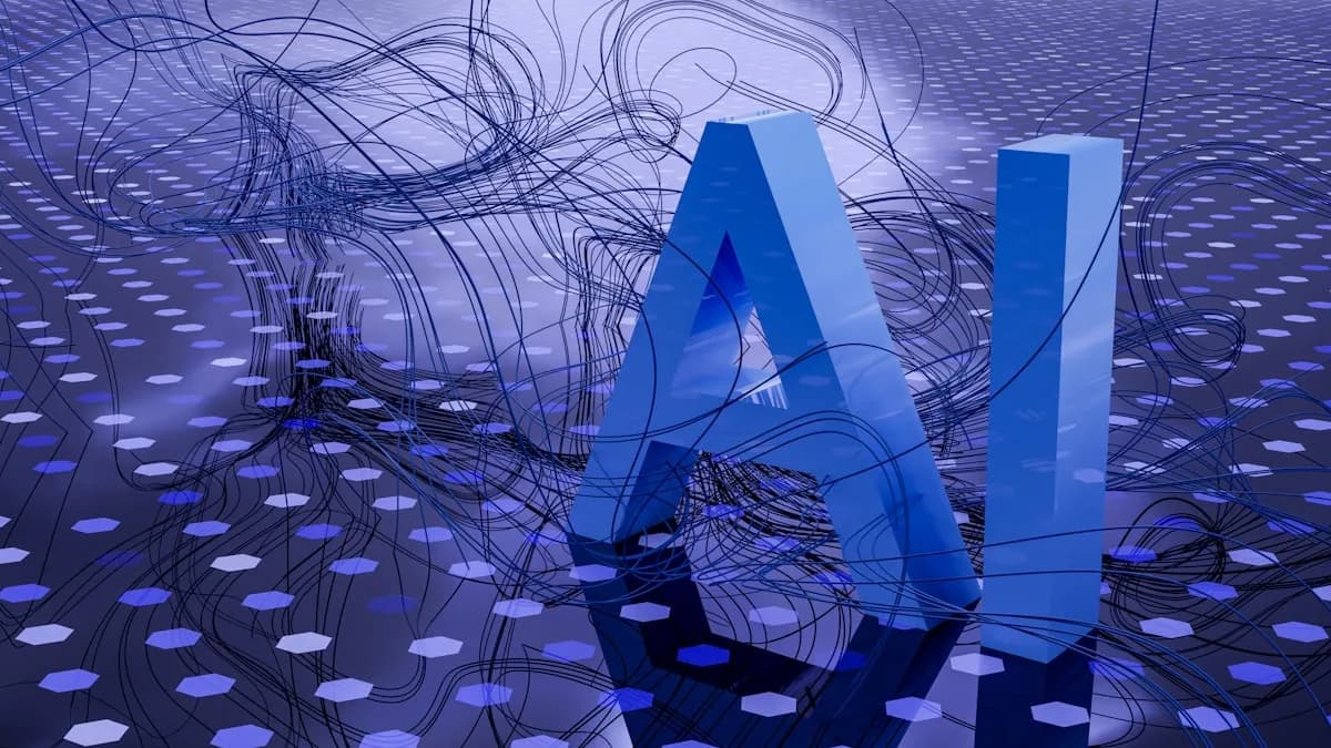 Abstract AI neural network visualisation